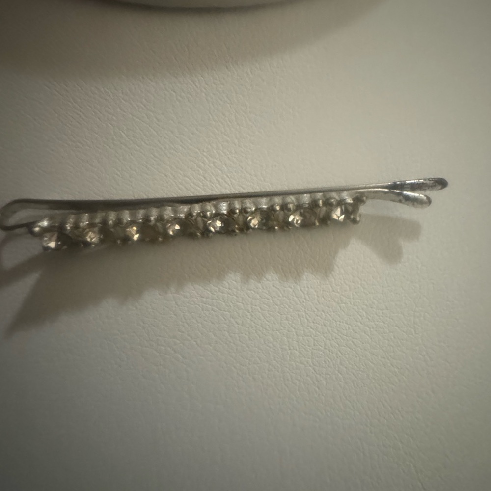 Silver Rhinestone Bobby Pin Hair Clip